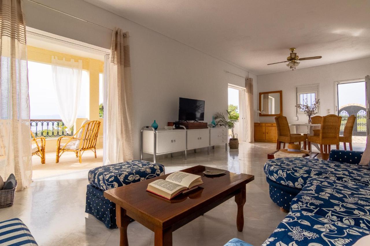 Villa House With Amazing Ocean View And Patio - Pool Porto Heli Exterior foto