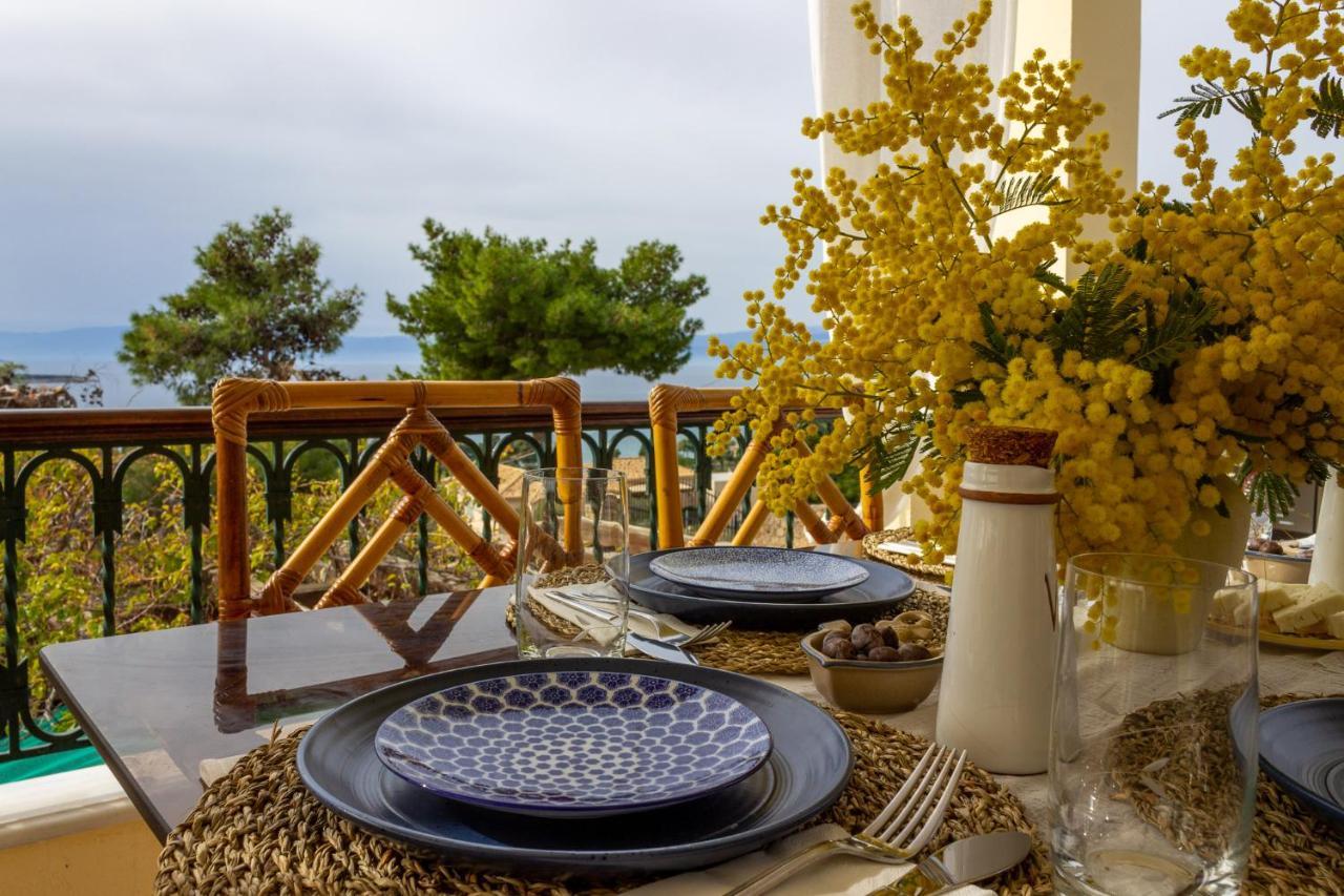 Villa House With Amazing Ocean View And Patio - Pool Porto Heli Exterior foto