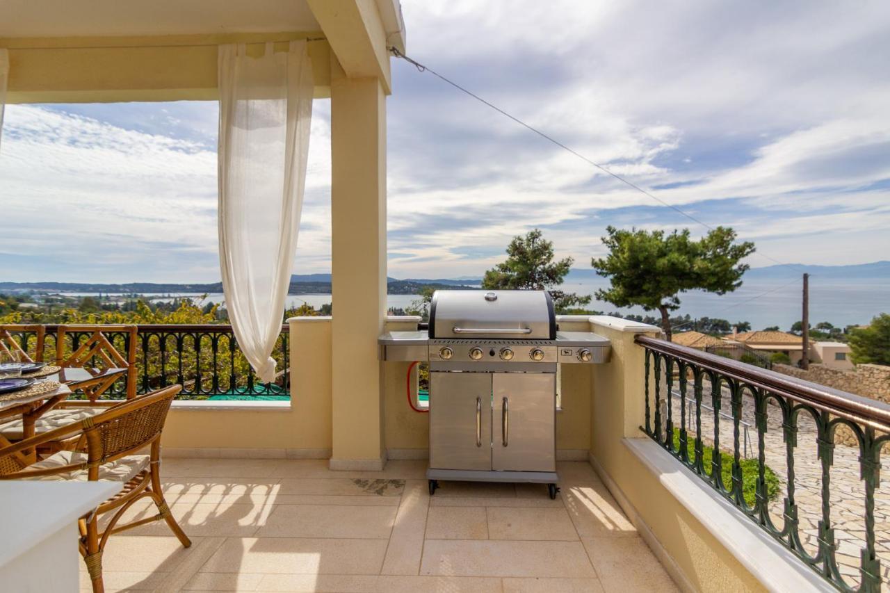 Villa House With Amazing Ocean View And Patio - Pool Porto Heli Exterior foto